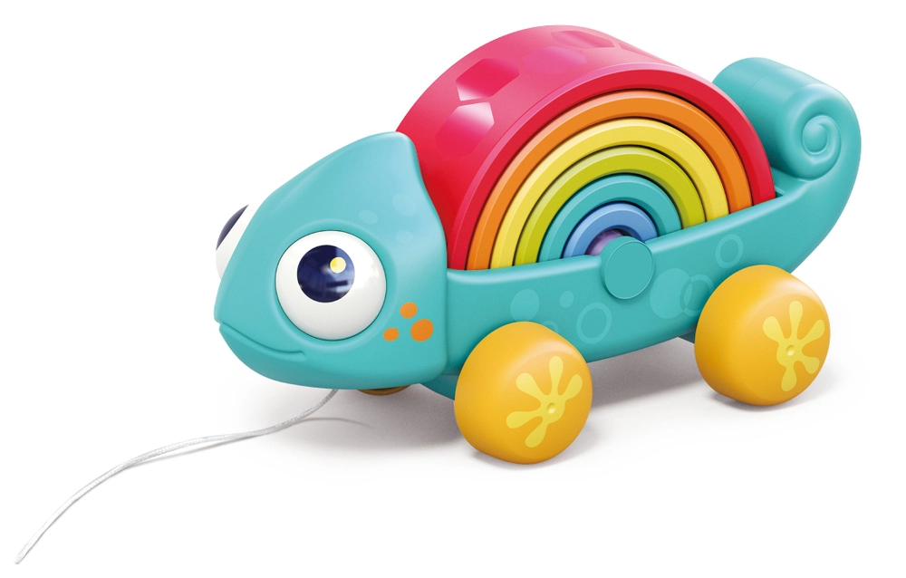 Kinder and Kids Trækdyr, Regnbue kamæleon med multi funktion billede
