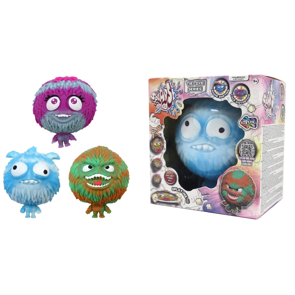 Splats Head, Tie Dye Monster, Asst.
