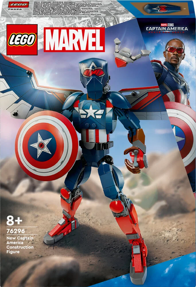 Billede af 76296 LEGO Super Heroes Marvel Byg selv-figur af den nye Captain America
