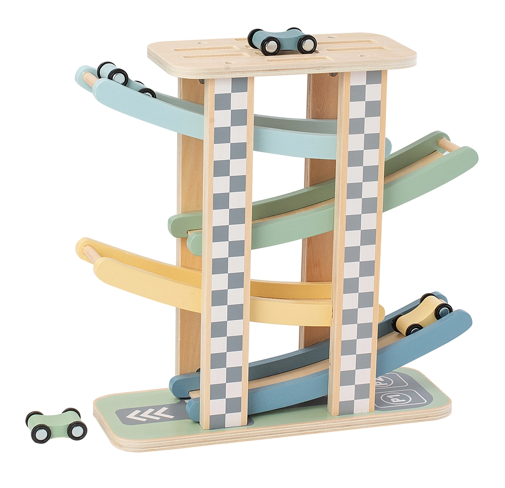 Kinder and Kids Bilbane med biler, 4 stk billede