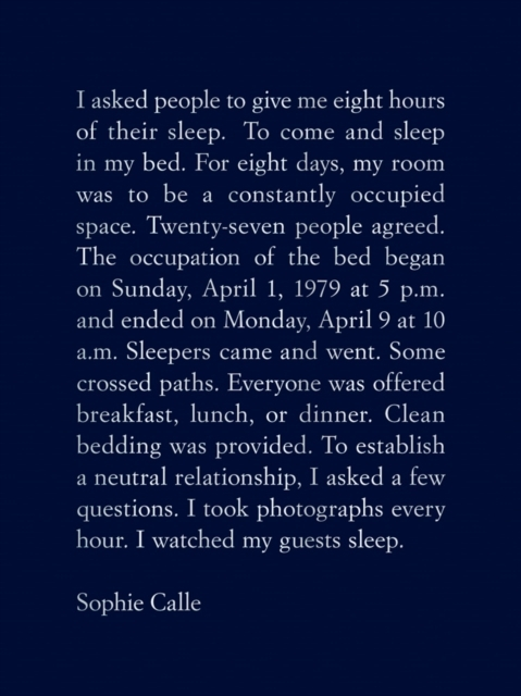 Sophie Calle The Sleepers