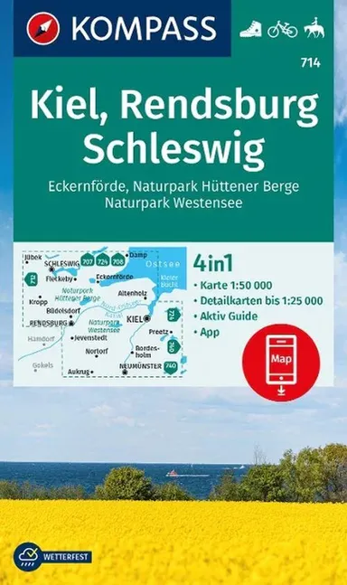 Kiel, Rendsburg Schleswig: Eckernförde, Naturpark Hüttener Berge, Naturpark Westensee