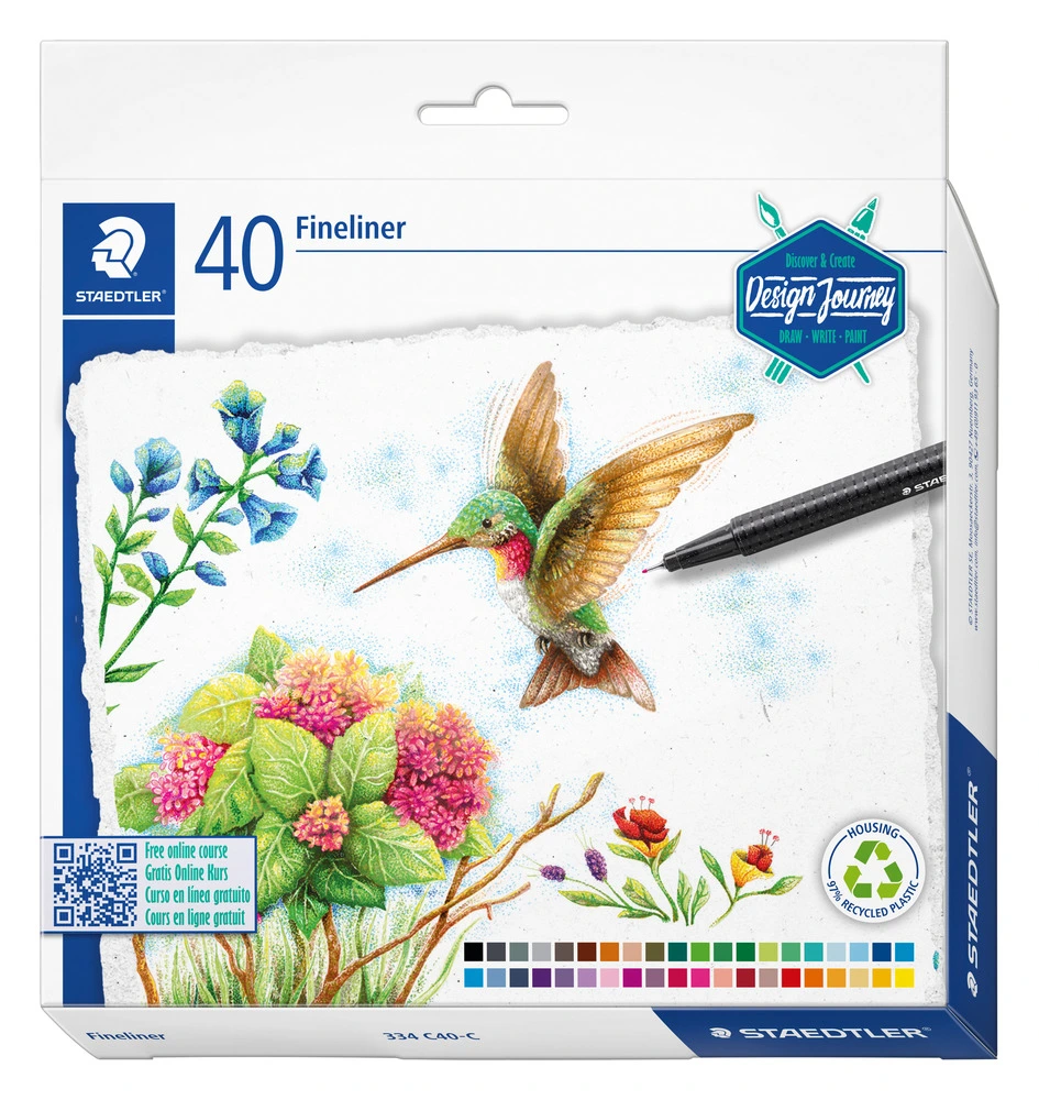 Staedtler fineliner Triplus 40 ass farver billede