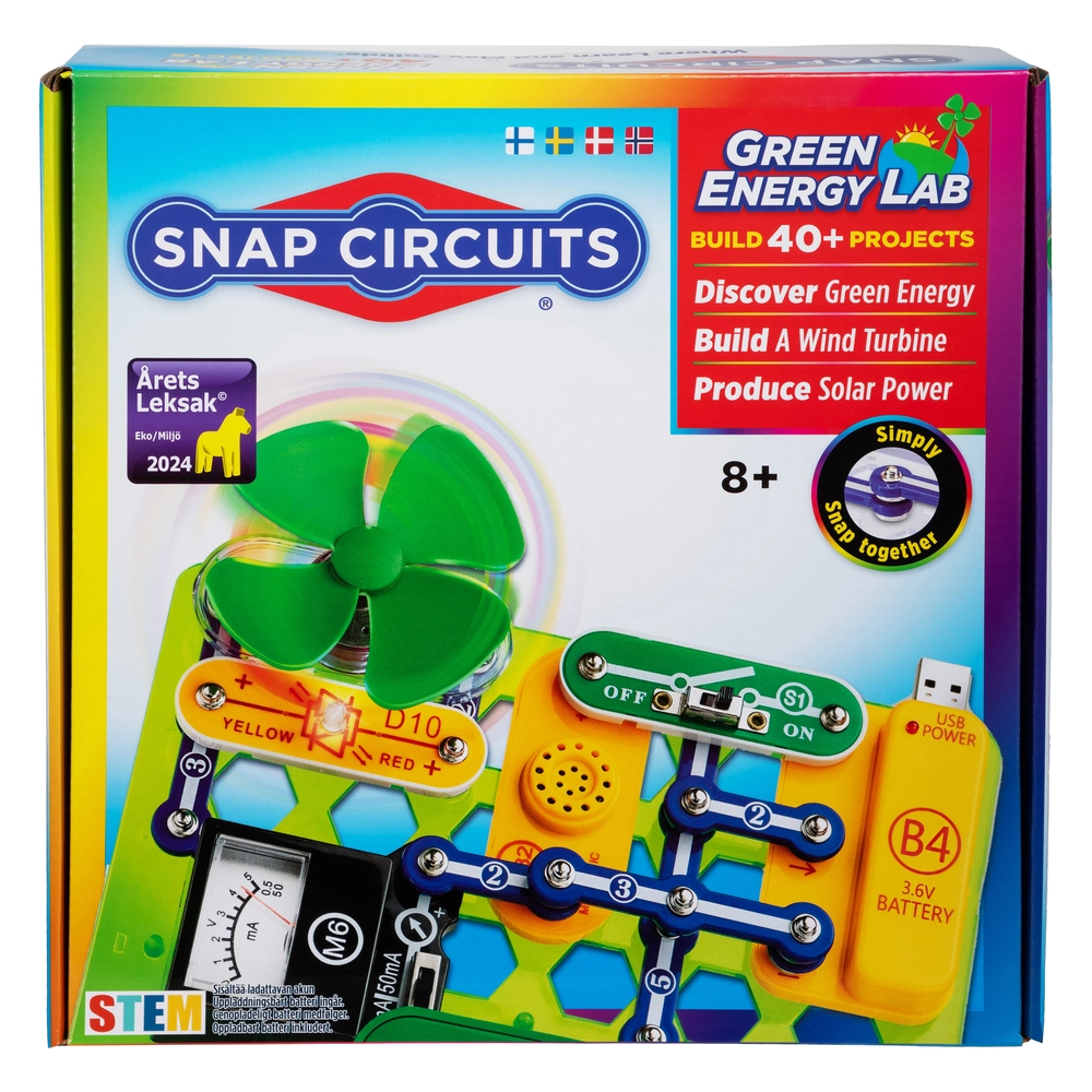 SNAP CIRCUITS GREEN ENERGY LAB SÆT billede