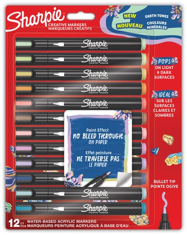 Sharpie Creative paint marker EARTH TONES 12ASS