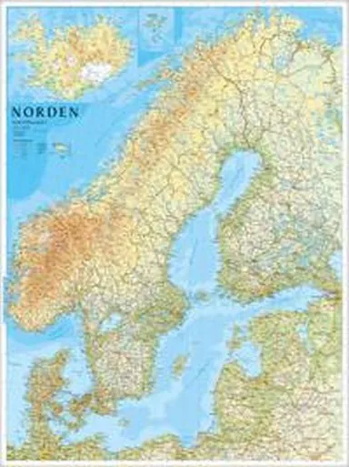 Norden väggkarta