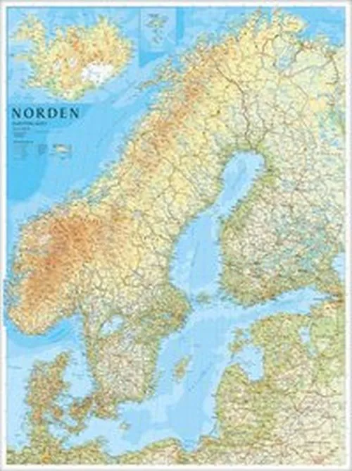 Norden väggkarta