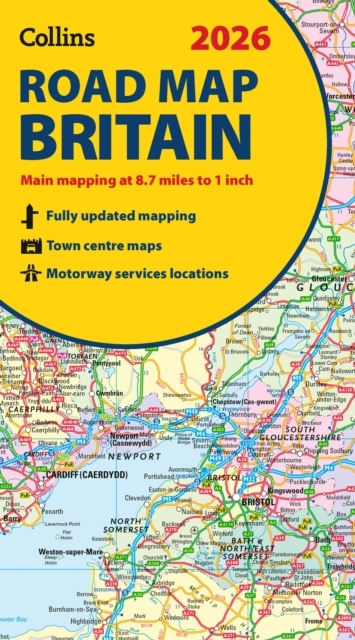 2026 Collins Road Map Of Britain Folded Map