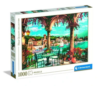 Puslespil Balcony view of Lake Como 1000 brikker