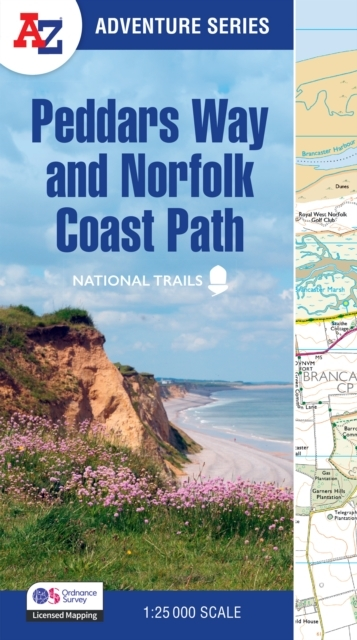 Peddars Way And Norfolk Coast Path With Ordnance Survey Mapp