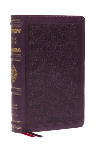 Kjv Large Print Reference Bible, Purple Leathersoft, Red Let