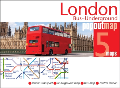 London Bus And Underground Popout Mappocket-Size Pop Up Map
