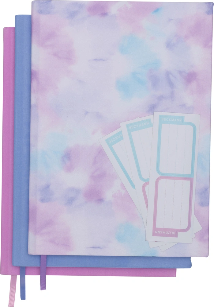 Bogbind Beckmann Strækbart Tie Dye 3 Stk.