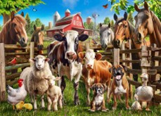 Puslespil Farmyard Buddies 500 brikker