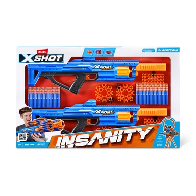 X-SHOT Insanity-Berzerko, 2-PAK MED 96 DARTS