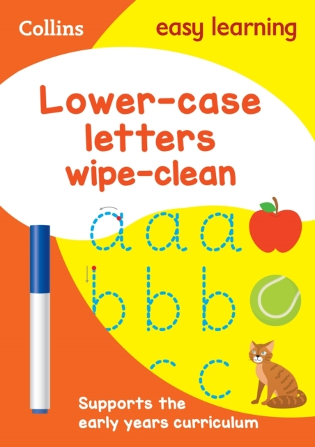Lower Case Letters Age 3-5 Wipe Clean Activity Book Ideal Fo