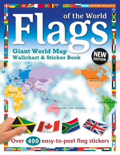 Flags Of The Worldworld Map Wallchart Poster And Sticker Boo