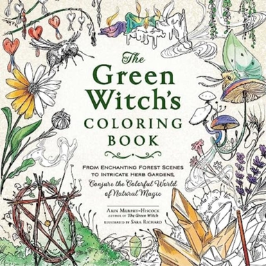 THE GREEN WITCH'S COLORING BOOK FROM ENCHANTING FOREST SCENE