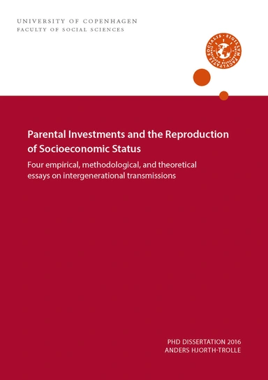 Parental investments and the reproduction of socioeconomic status