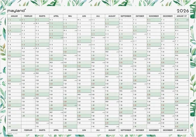 Kæmpekalender 2026 whiteboard 13 mdr m/pen