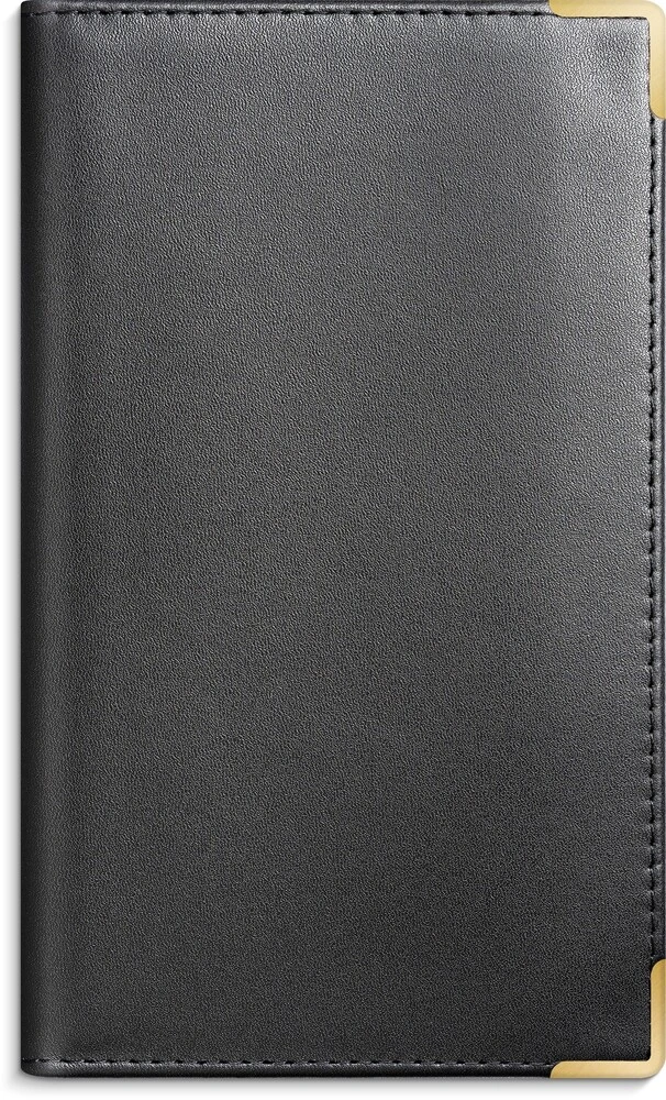 Index planner 2026 måned skind sort