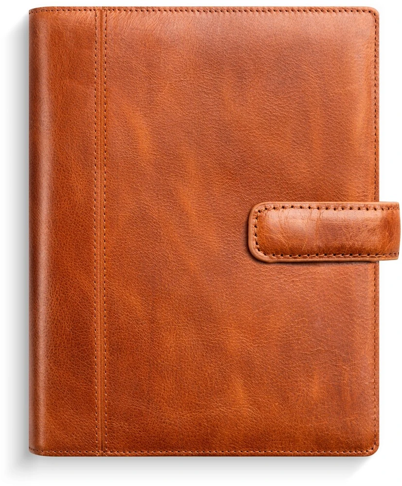 Kalender system mini 2026 uge mappe i skind billede