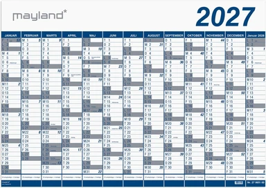 Kæmpekalender 2027 pap rør 13 mdr