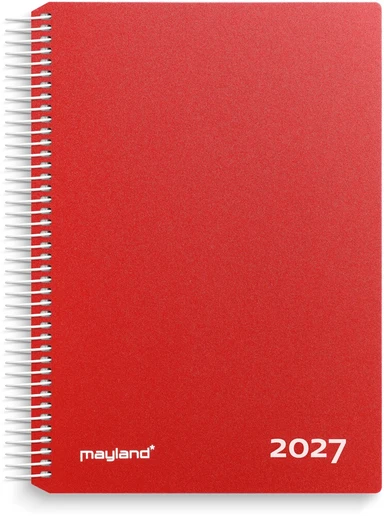 Timekalender 2027 dag pp rød