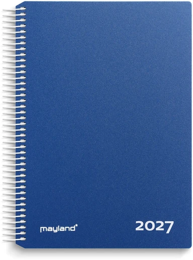 Timekalender 2027 dag pp blå 