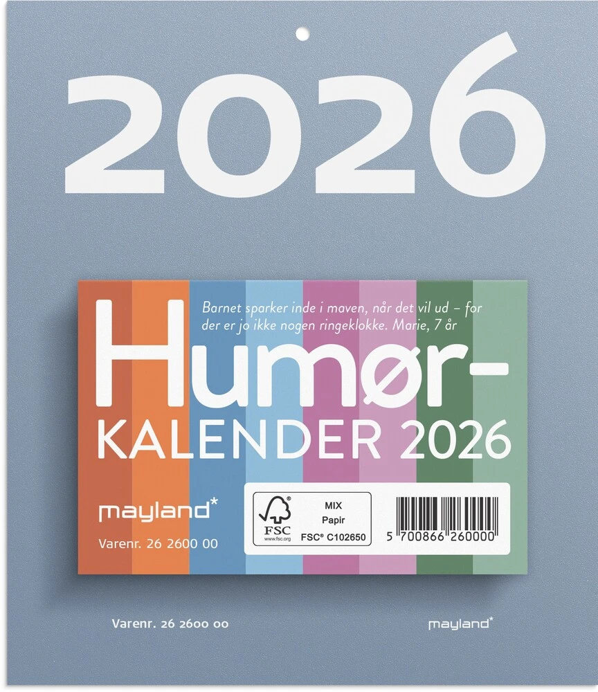 Afrivningskalender 2026 humør