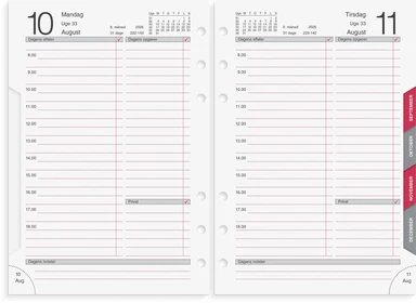 Kalender system mm 2026 dag refill