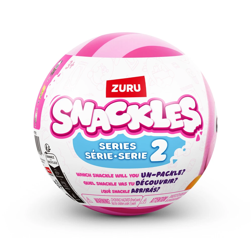 Snackles Bamse - 1 stk. - Assorteret - Plush Small - 14 cm - Min