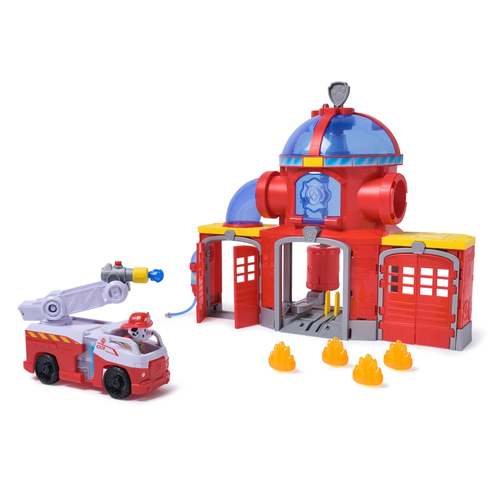 D2 Paw Patrol Brandredning Brandstation Sæt