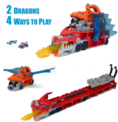 Hot Wheels City Ultimativt Dobbelt Drage-Transporter
