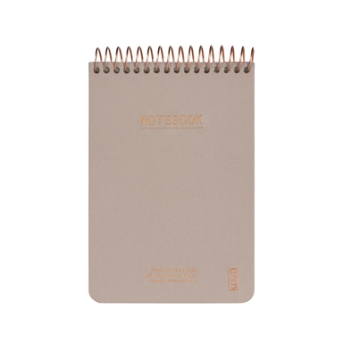 Notesbog KOZO A6 sand linjeret