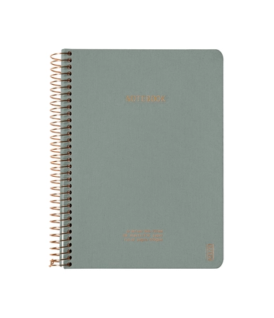 Notesbog KOZO A5 aloe vera linjeret