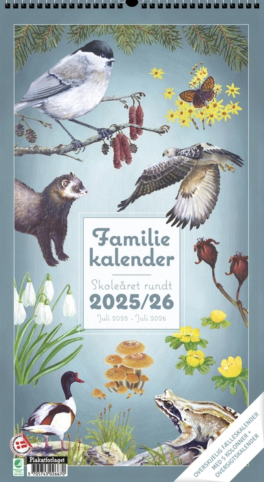 FAMILIEKALENDER I Naturen M/5 KOLONNER Skoleåret Rundt 25/26  