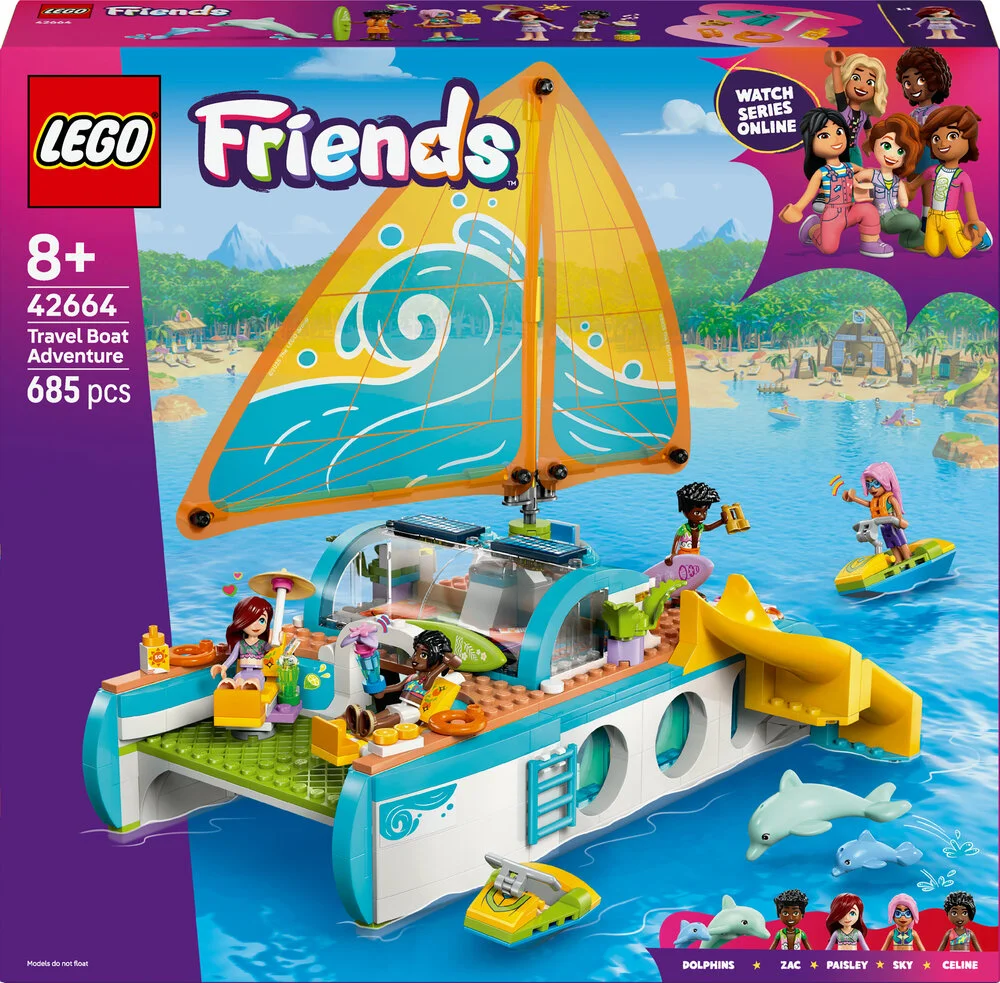 D2 42664 LEGO Friends Eventyrfyldt bådrejse