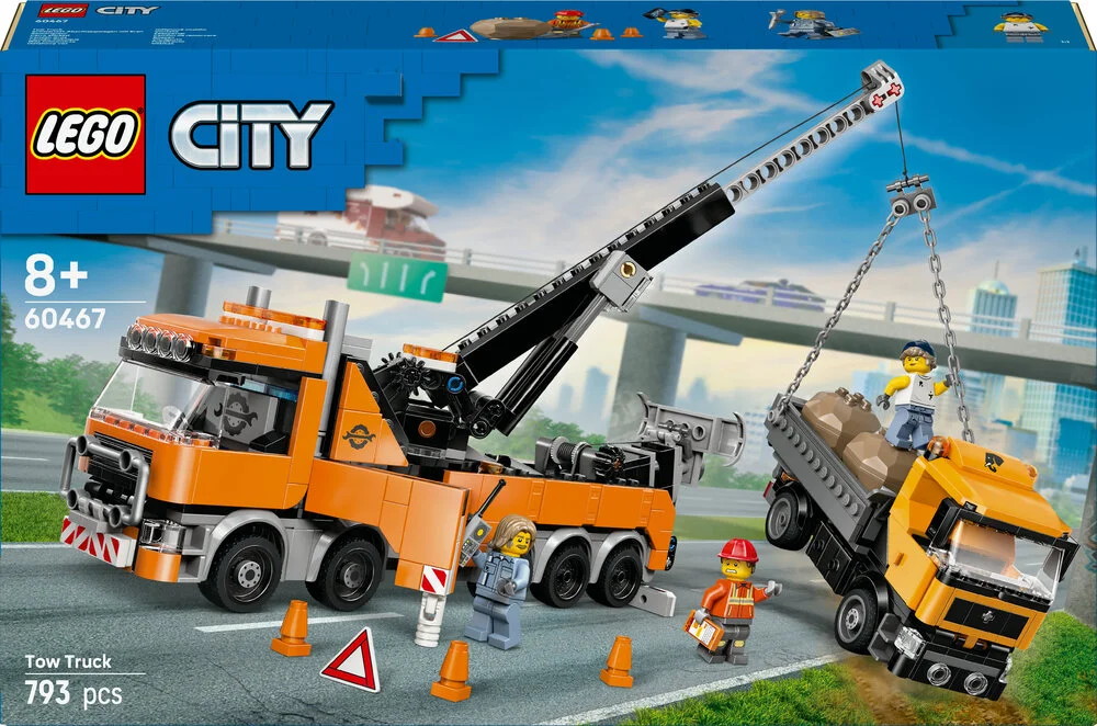 60467 LEGO City Stort bjærgningskøretøj med kran billede