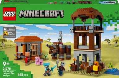 21278 LEGO Minecraft Røverforposten og ravager