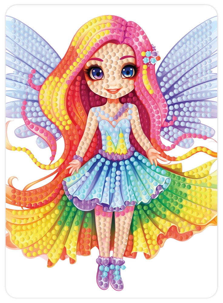 Diamond art FE farverig 13 x 18 cm