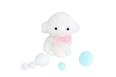 Taba Squishy Bow Puppy 52gram asst