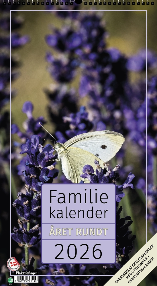 Familiekalender Året Rundt Foto 2026