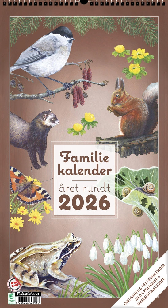 Familiekalender Året Rundt I Naturen 2026