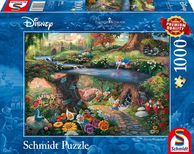 Disney - Alice In Wonderland By Thomas Kinkade 1000 Piece Schmidt Puzzle