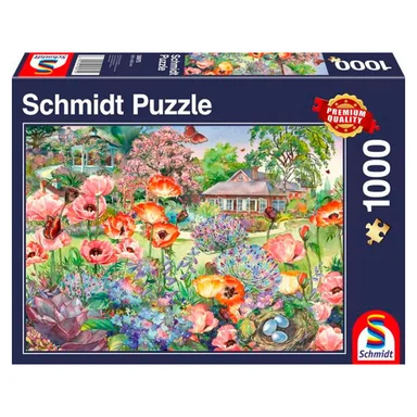 Puslespil Blooming garden 1000 brikker