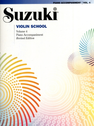 Suzuki Violin School 4 - Piano Acc. Revised
