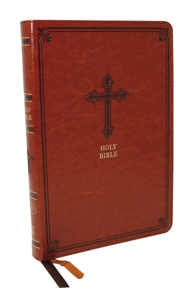 Kjv Holy Bible: Thinline, Brown Leathersoft, Red Letter, Com