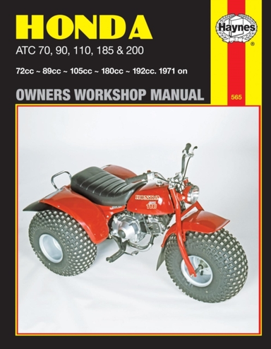 Honda Atc70, 90, 110, 185 & 200 71 - 85 Haynes Repair Manual