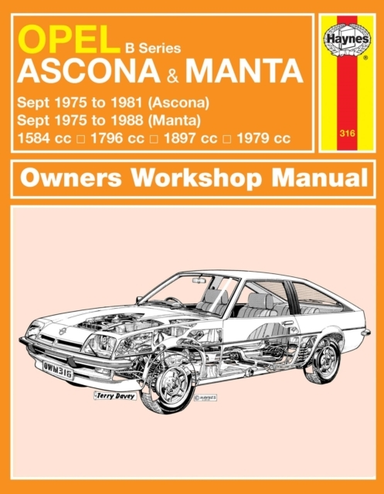 Opel Ascona & Manta B Series Sept 75 - 88 Haynes Repair Manu